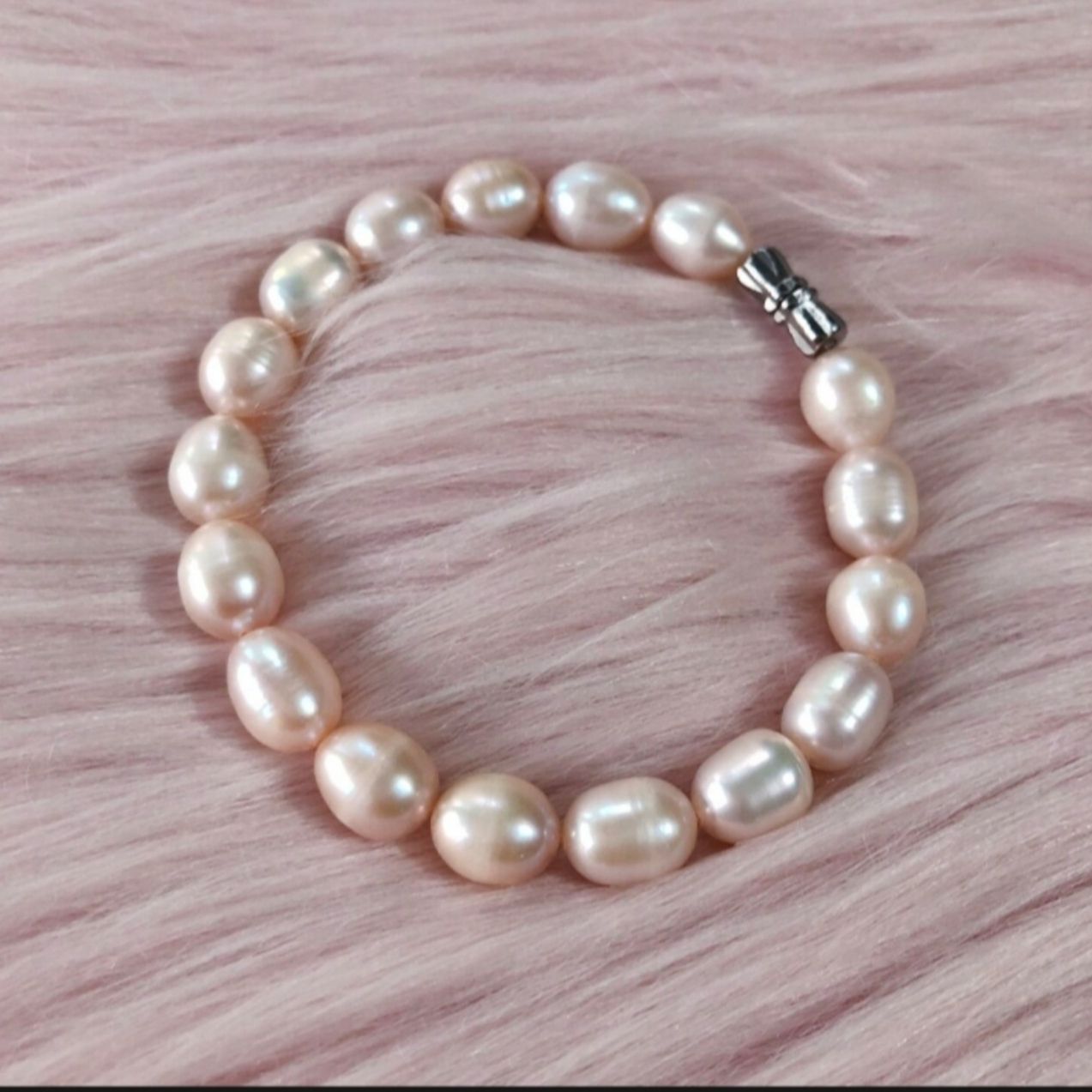 Vòng tay, vòng cổ ngọc trai thật tự nhiên hạt xoài 10li bóng đẹp ánh xà cừ-Trang sức ngọc trai nước ngọt