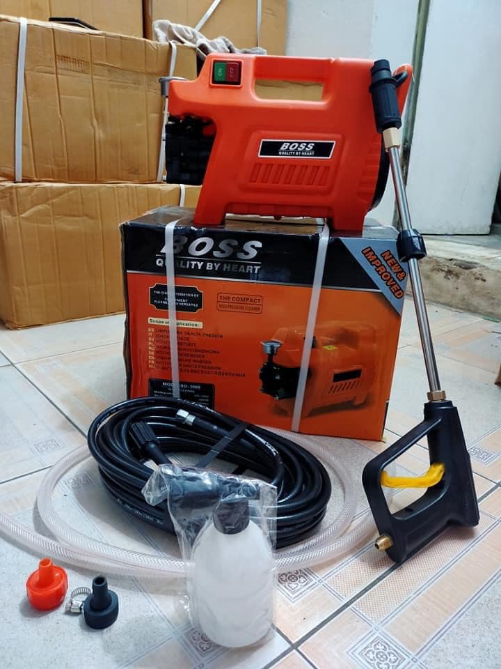 Máy rửa xe Boss B9 siêu khỏe , dây 15m tặng bình xà phòng