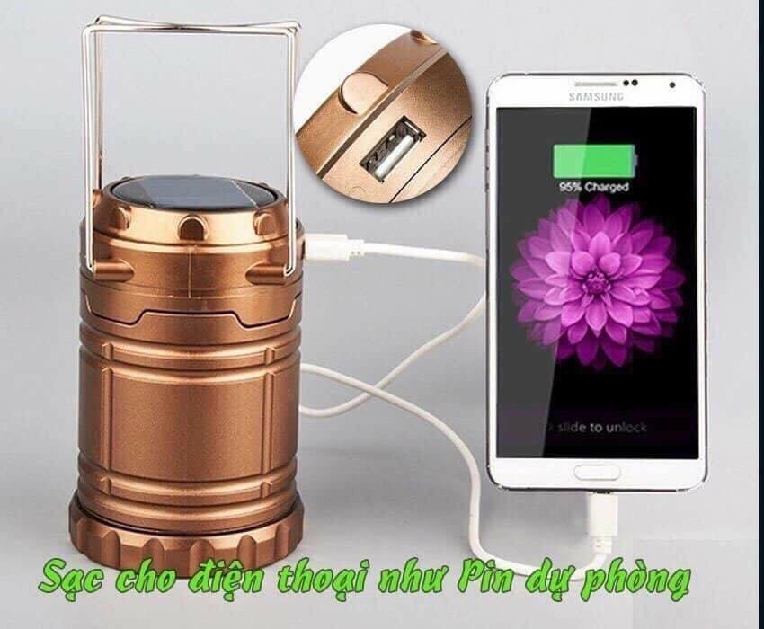 Đèn pin rút năng lượng mặt trời kèm chức năng sạc pin 3in1 4x79