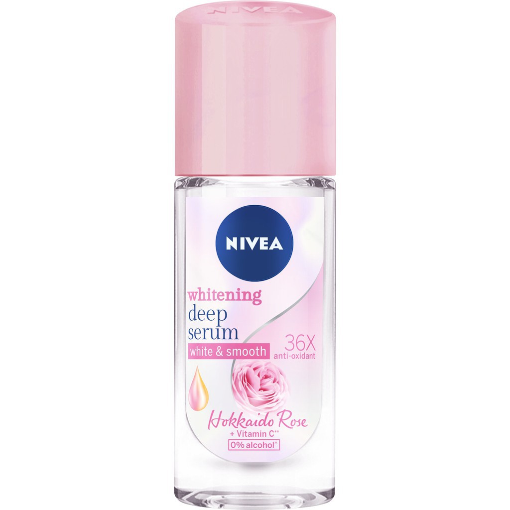 Lăn Ngăn Mùi Nivea Serum Trắng Mịn Hương Hoa Hồng Hokkaido (40ml)