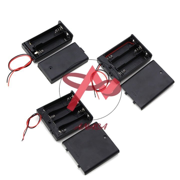 Đế pin aa có nắp - đế pin con thỏ aa 1,5v