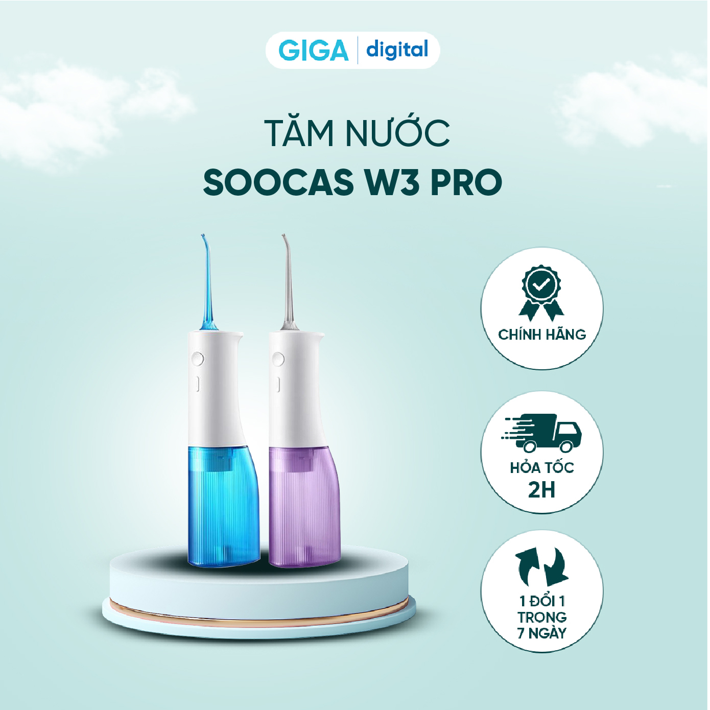 Tăm nước Soocas W3 Pro - Tăm nước Soocas bản cải tiến