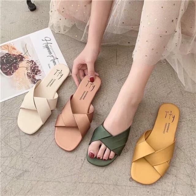 Dép nữ quai xoắn cực xinh có ảnh thật và clip