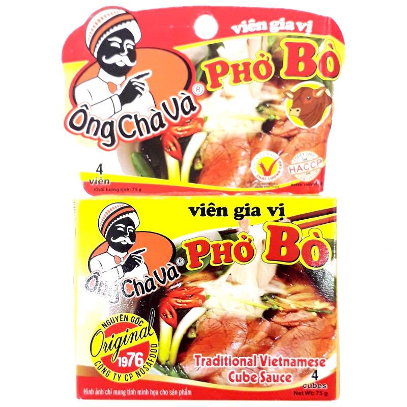 1 hộp viên vị phở bò 1 hộp 4 viên