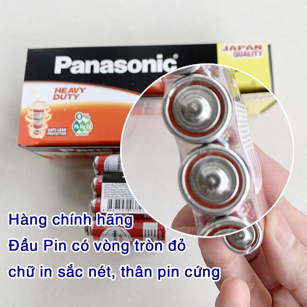 1 hộp 60 viên pin aa panasonic nhập indonesia r6dt/4s, pin panasonic aa đỏ dùng nhiều thiết bị điện tử - pin micro không dây aa