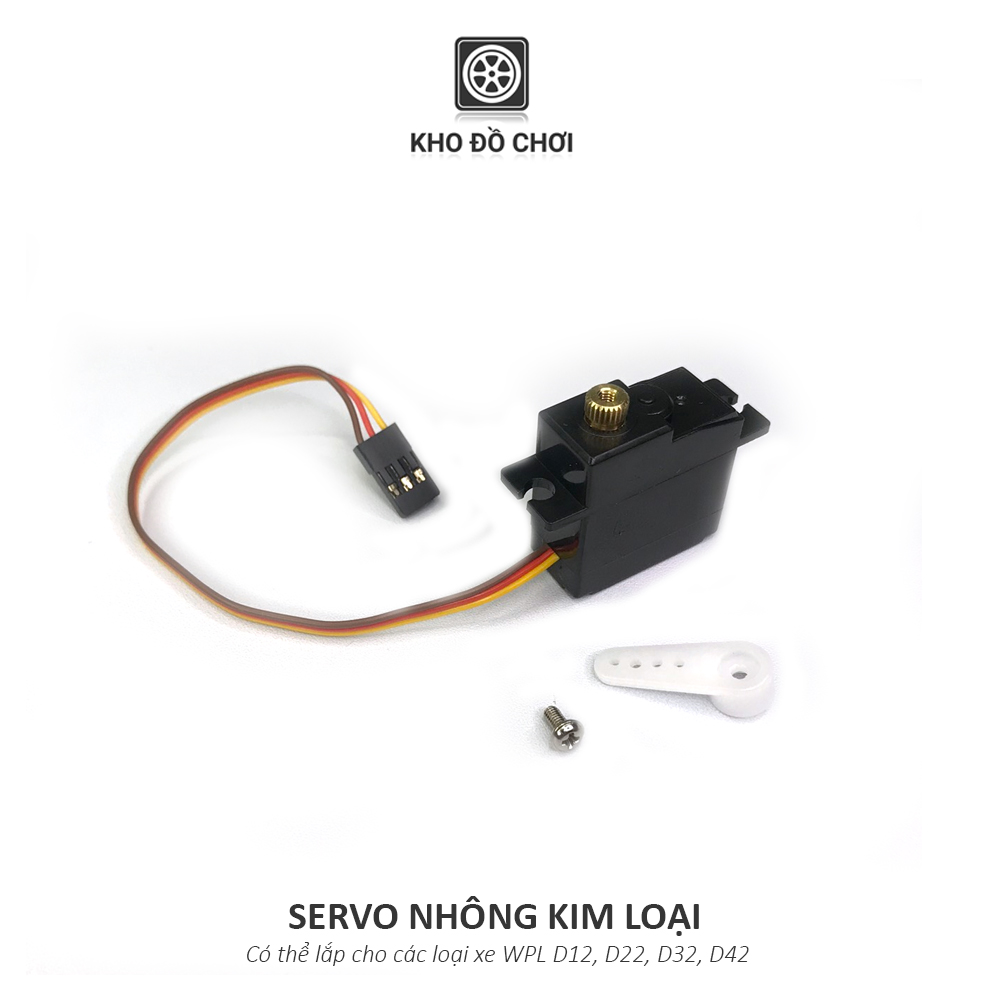 Servo kim loại nâng cấp cho mẫu xe wpl d12, d22, d32, d42 tỉ lệ 1:10