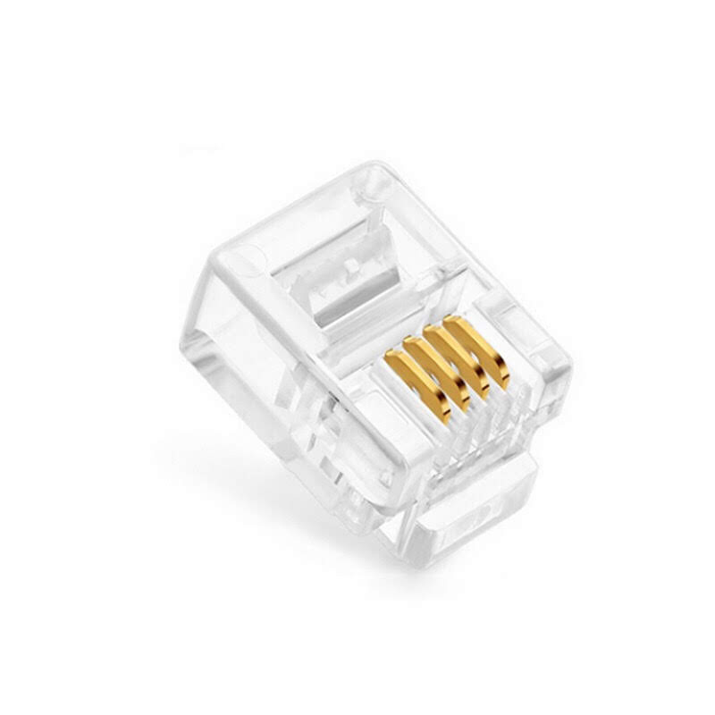 Đầu bấm hạt điện thoại rj11 - 4 chân to