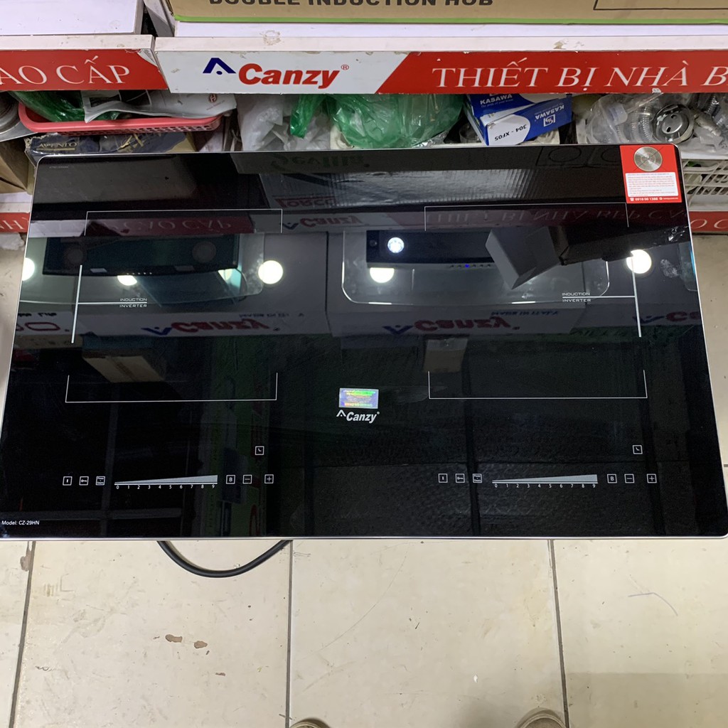 Bếp từ đôi Canzy CZ 29HN ✅Công nghệ Inverter cao cấp -Kính K+ bo viền nhôm cao cấp -Bảo hành 3 năm toàn quốc