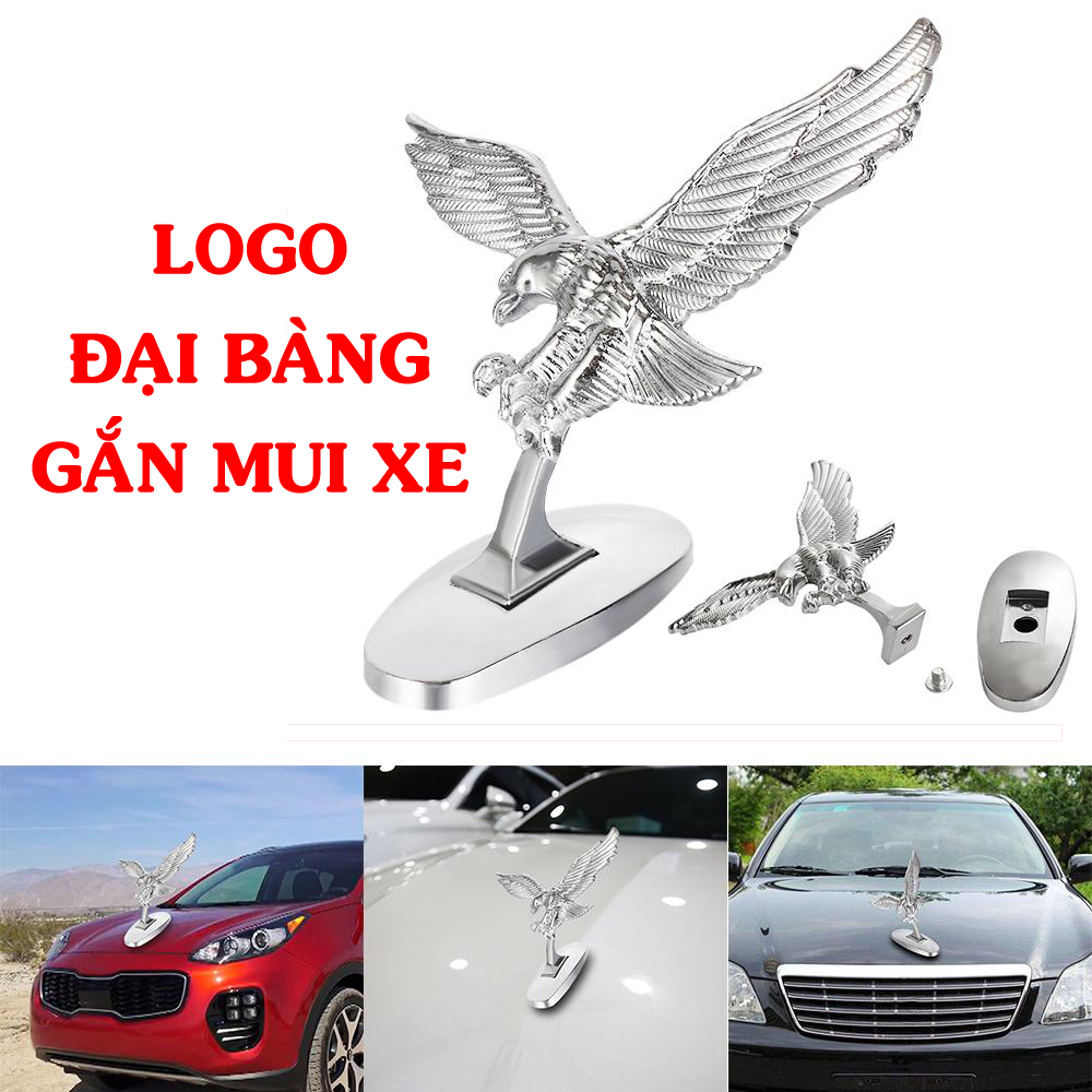 Logo Chim Đại bàng 3D dán mui xe, capo