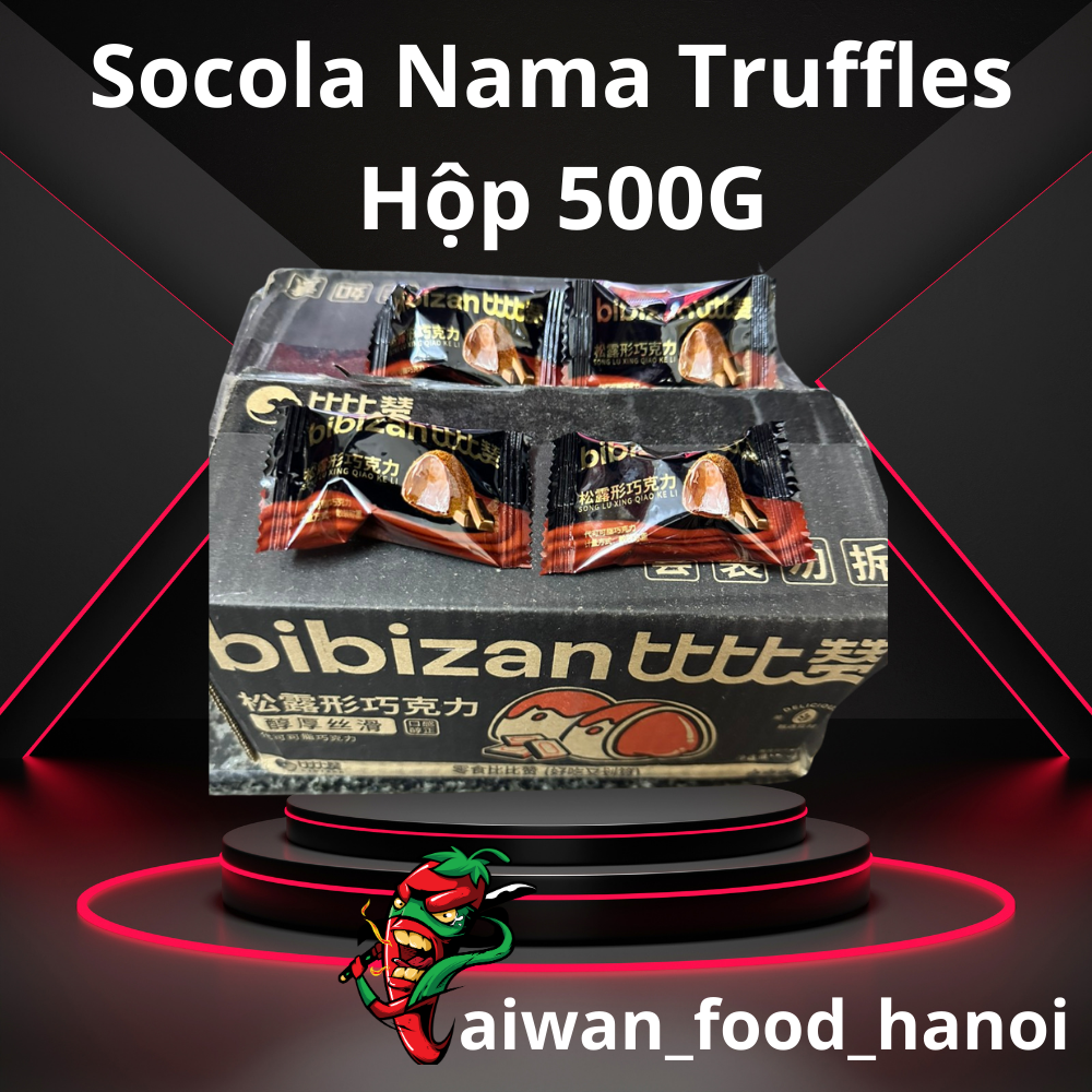 Socola Nama Truffles - Socola Tươi Truffles Chocolate - Hàng Chính Hãng Bibizan - Hộp 500g ~ 65 viên - Taiwan Foods