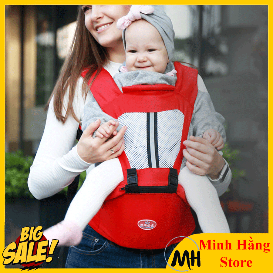 Địu em có kèm bệ ngồi y hình, điệu trẻ em 6 tư thế trợ lực tốt