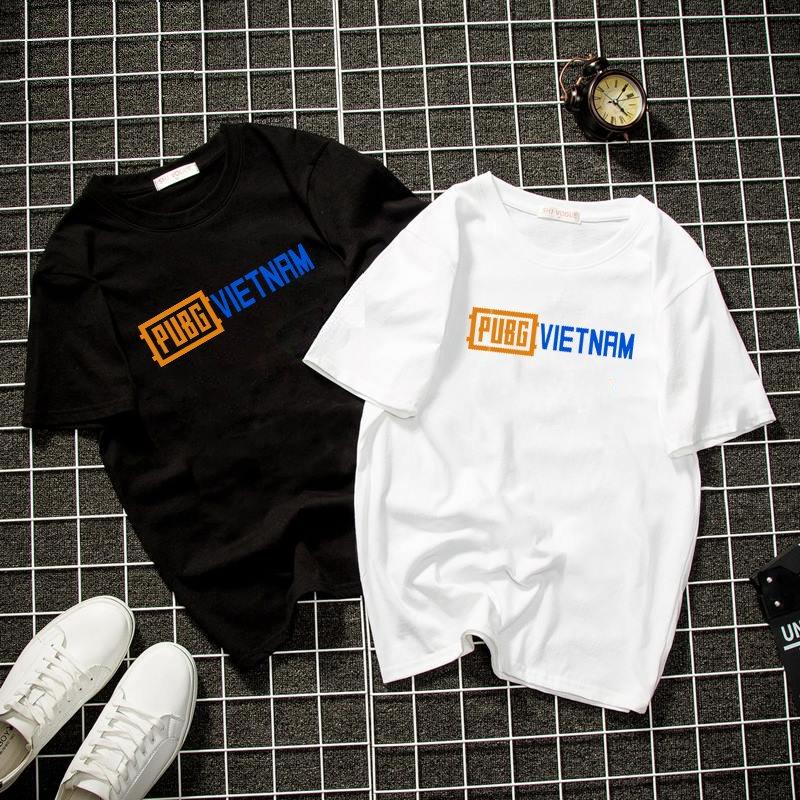 Áo thun unisex Hàn Quốc form rộng in pubg Việt Nam vải dày mịn DEAL1135
