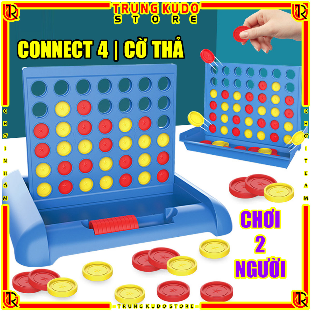Connect 4 - cờ caro to - cờ thả 2 người chơi cực cuốn