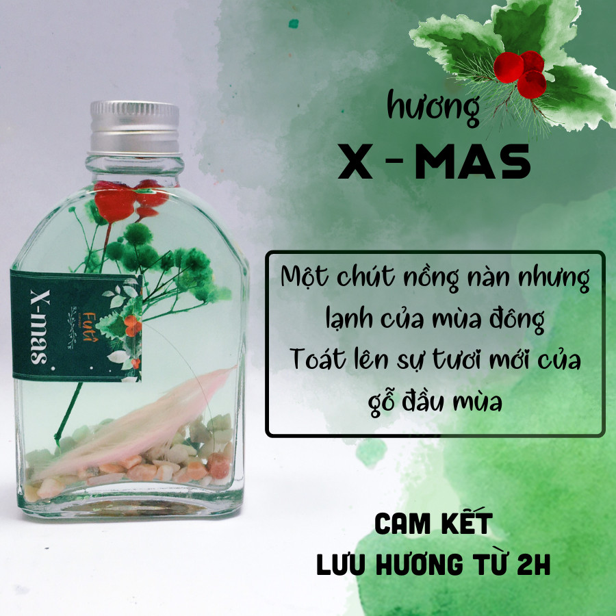 Lọ Tinh dầu Khuếch tán thơm phòng 100ml tặng kèm que khuếch tán