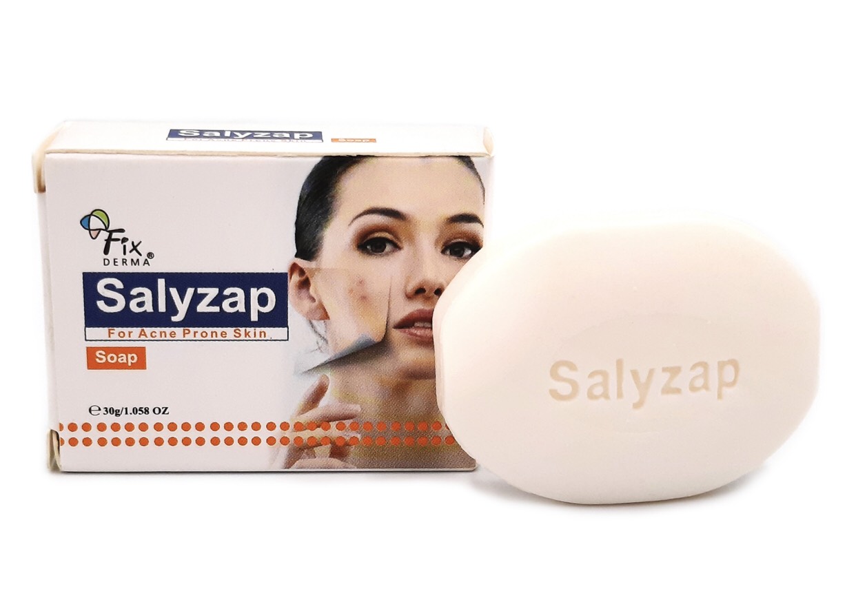 Xà phòng hết mụn mờ thâm nám fixderma salyzap soap 30g