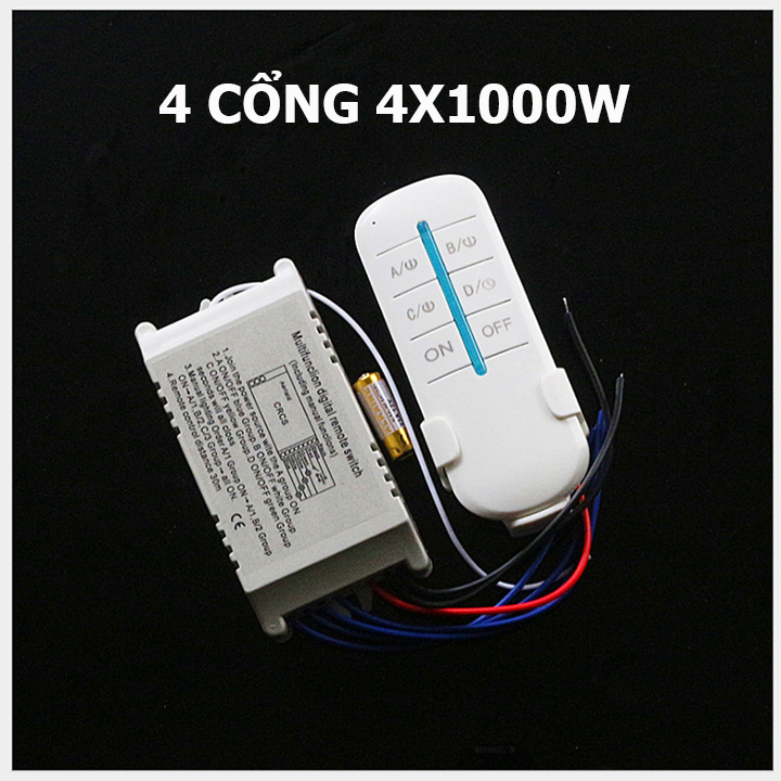 Công tắc điều khiển từ xa Rf 4 cổng