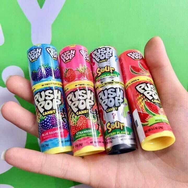 [Siêu Ngon] Combo 4 kẹo son môi PUSH POP Mỹ