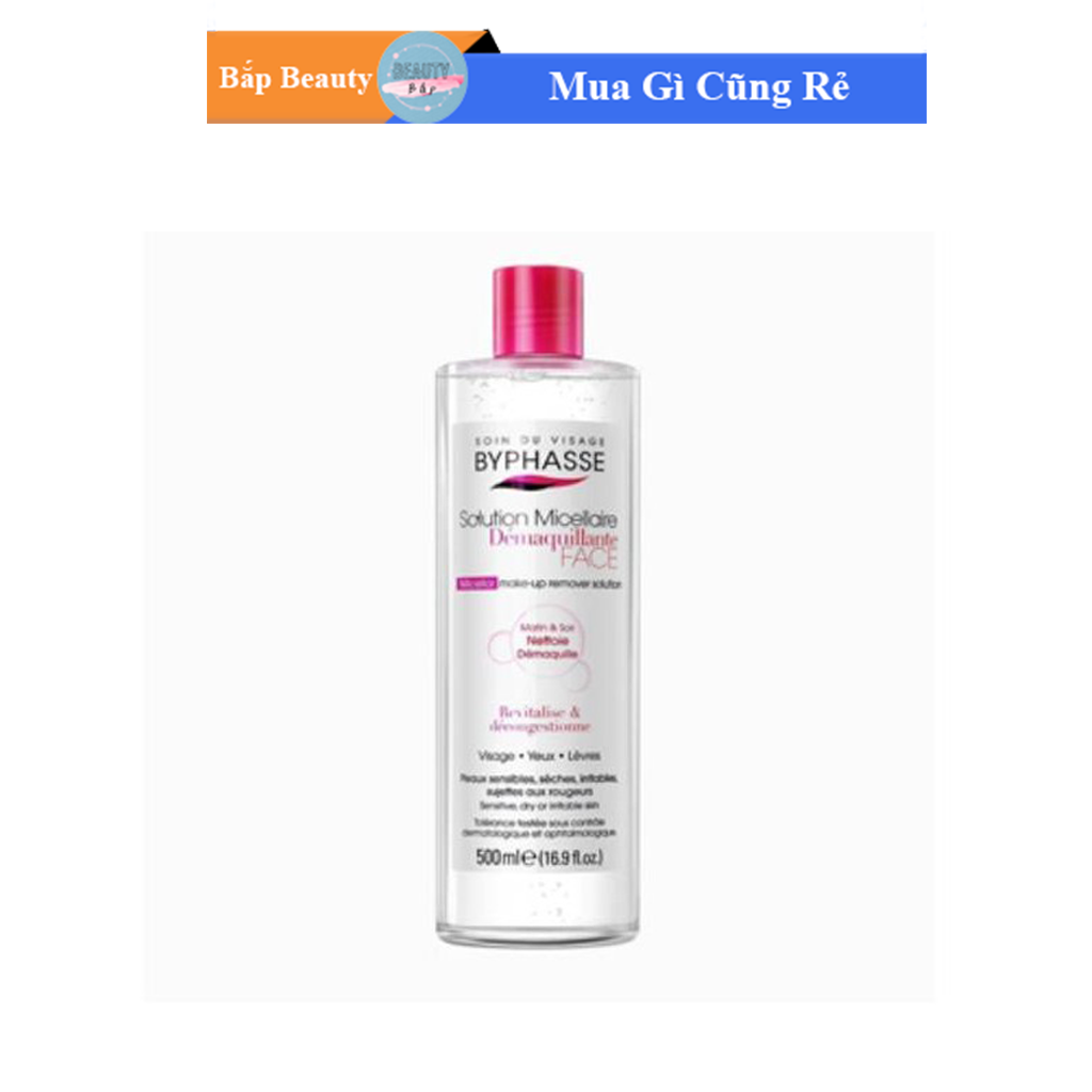 Nước tẩy trang BYPHASSE Solution Micellaire Face
