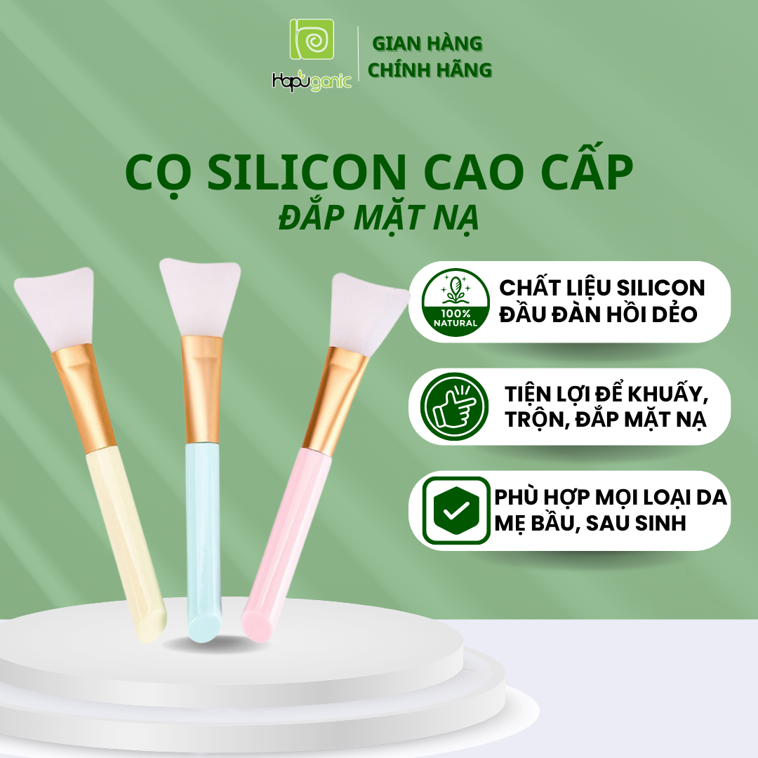 Cọ quét đắp mặt nạ sillicon cao cấp Hapuganic
