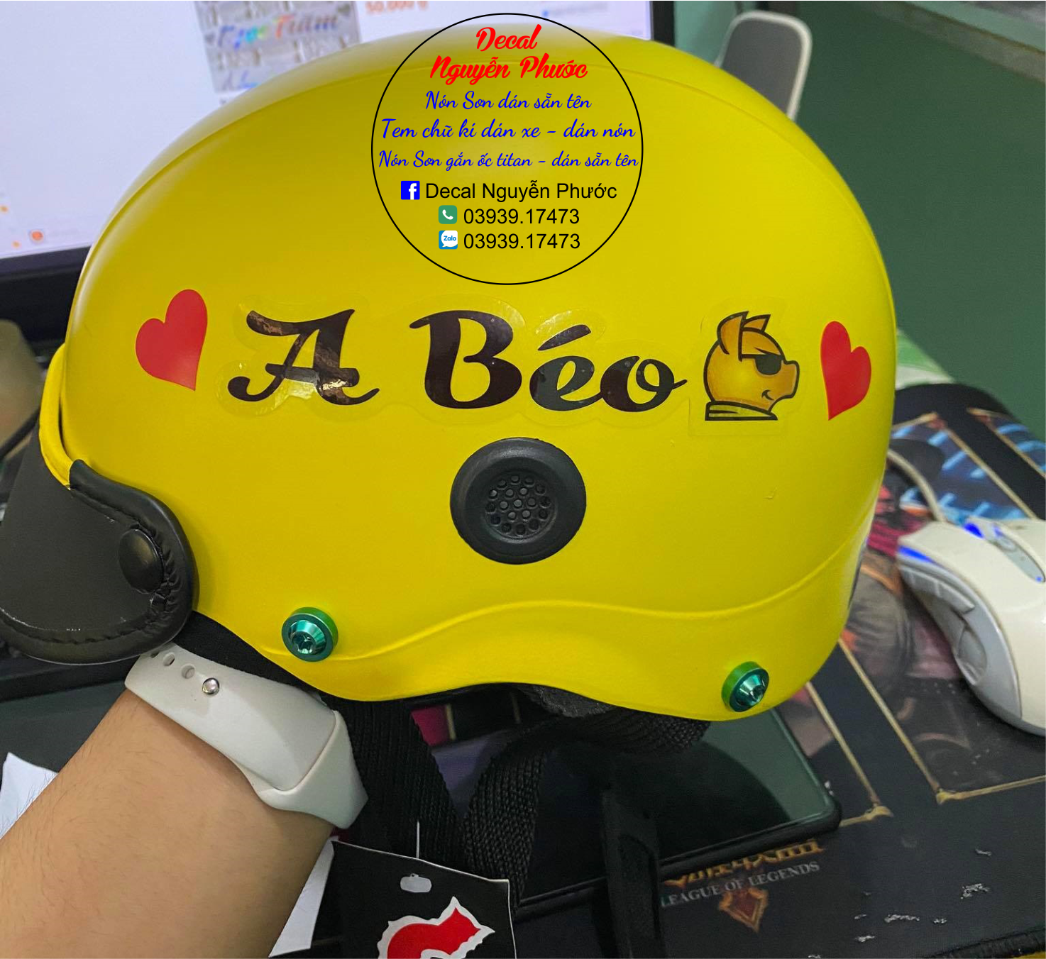 Nón thông gió xịn gắn 4 Ốc titan xung quanh - bao đẹp bao chất bao ngầu lòi