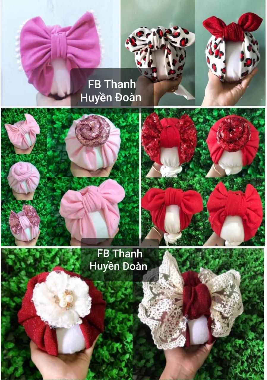Mũ turban- Combo 3 mũ turban xinh xắn cho bé gái