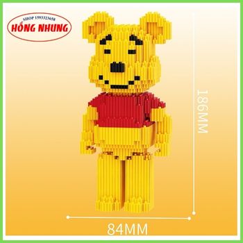[Mới] Lego GấU Bearbrick Loại , Đồ ChơI Lắp Ráp Mô Hình Bear Brick 3D Dễ Thương Cho Bé; HỒNG NHUNG SHOP