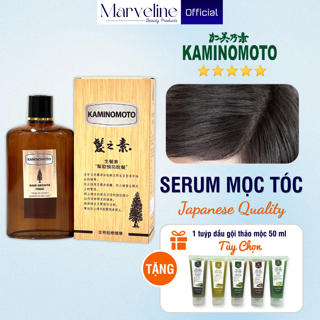 Tinh chất kích tóc mọc Kaminomoto Hair Growth Tonic hàng Nhật Bản chính hãng