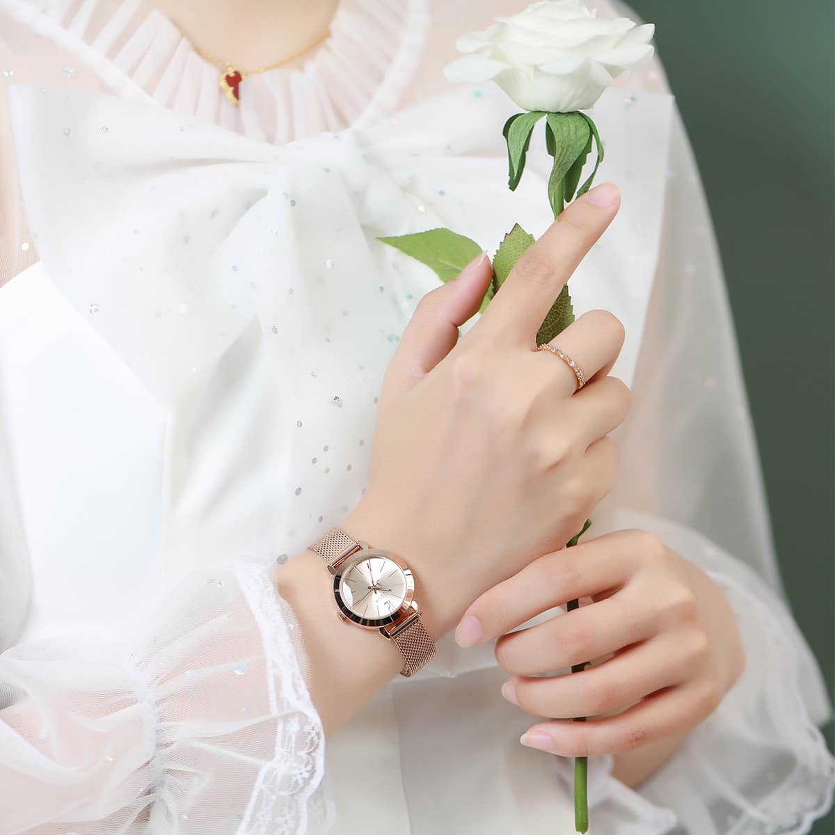 Julius official | đồng hồ nữ dây thép julius ja732