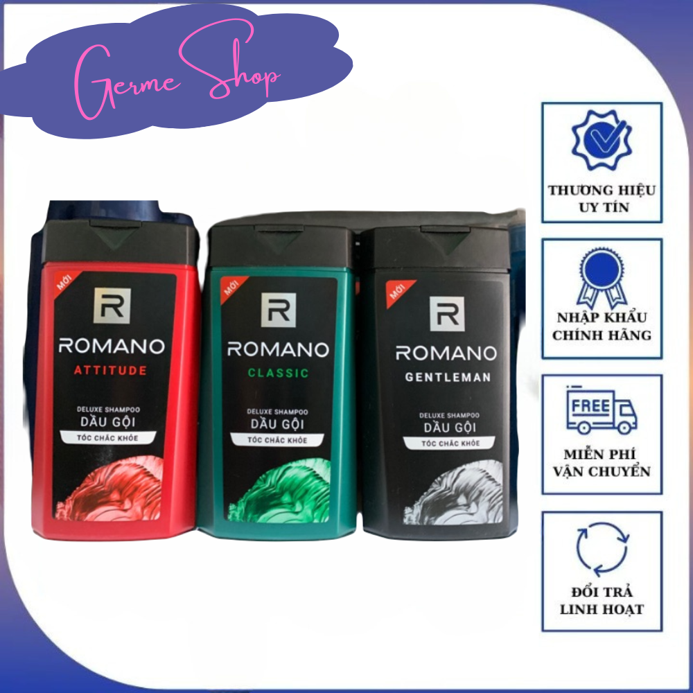 Romano dầu gội romano 180g đủ mùi hương