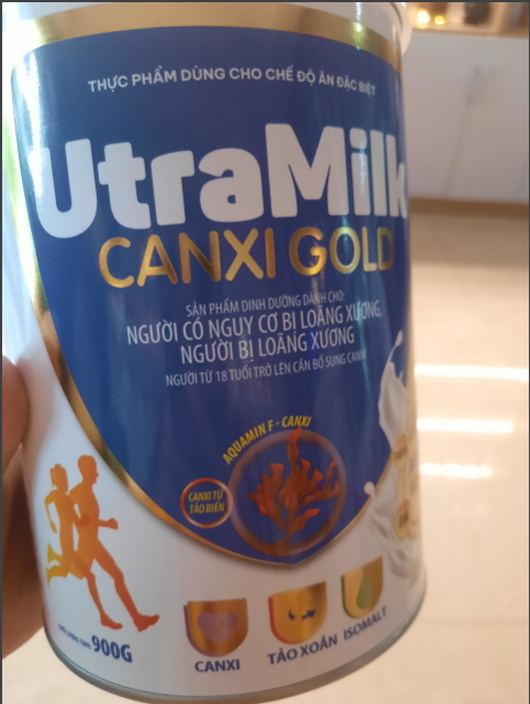 SỮA HÔP UTRAMILK CANXI GOLD -900G- BỔ XUNG CANXI CHO NGƯỜI TRÊN 18 TUỔI