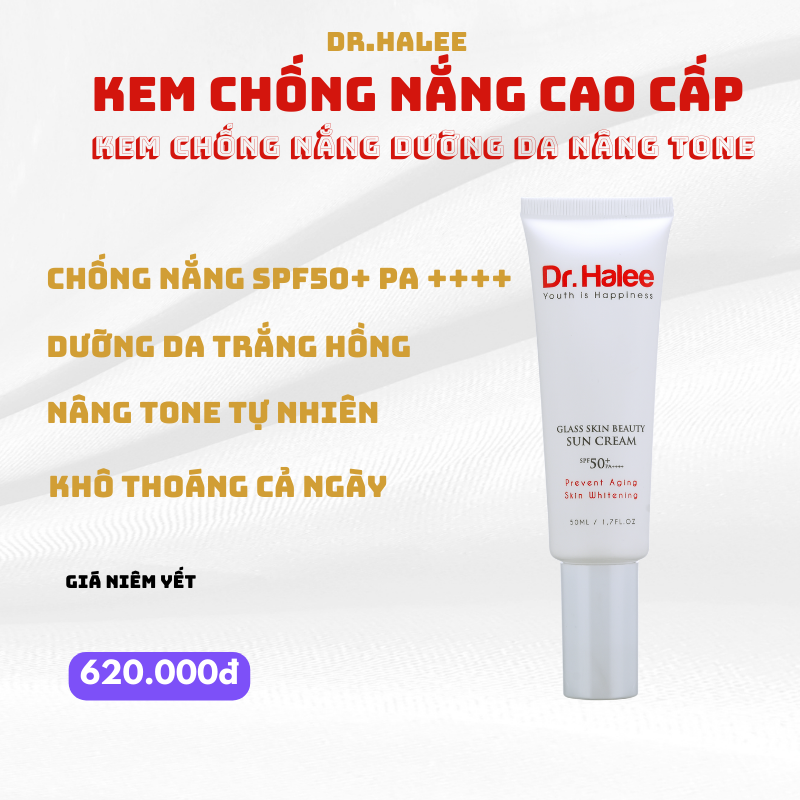 Kem chống nắng dưỡng da nâng tone Dr.Halee dưỡng da trắng hồng