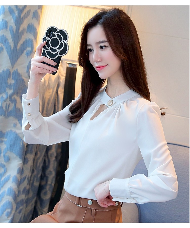Sơ mi cúc cổ xếp ly - sm456