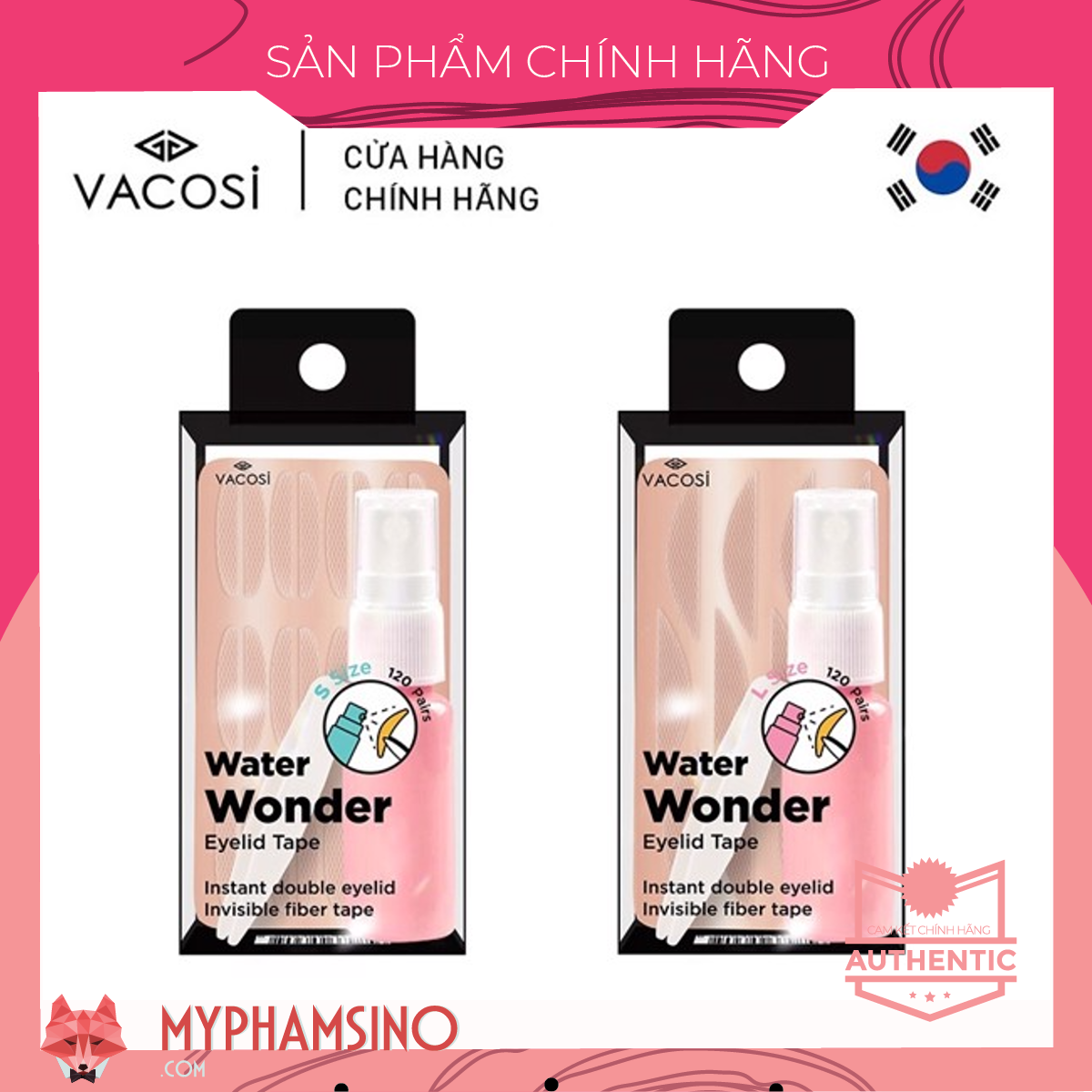 Miếng dán kích mí lưới vacosi water wonder eyelid tape vm23 120pairs