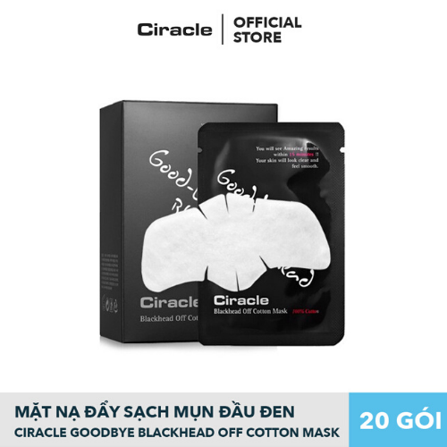 Mặt Nạ Đẩy Sạch Mụn Đầu Đen Ciracle Goodbye Blackhead Off Cotton Mask