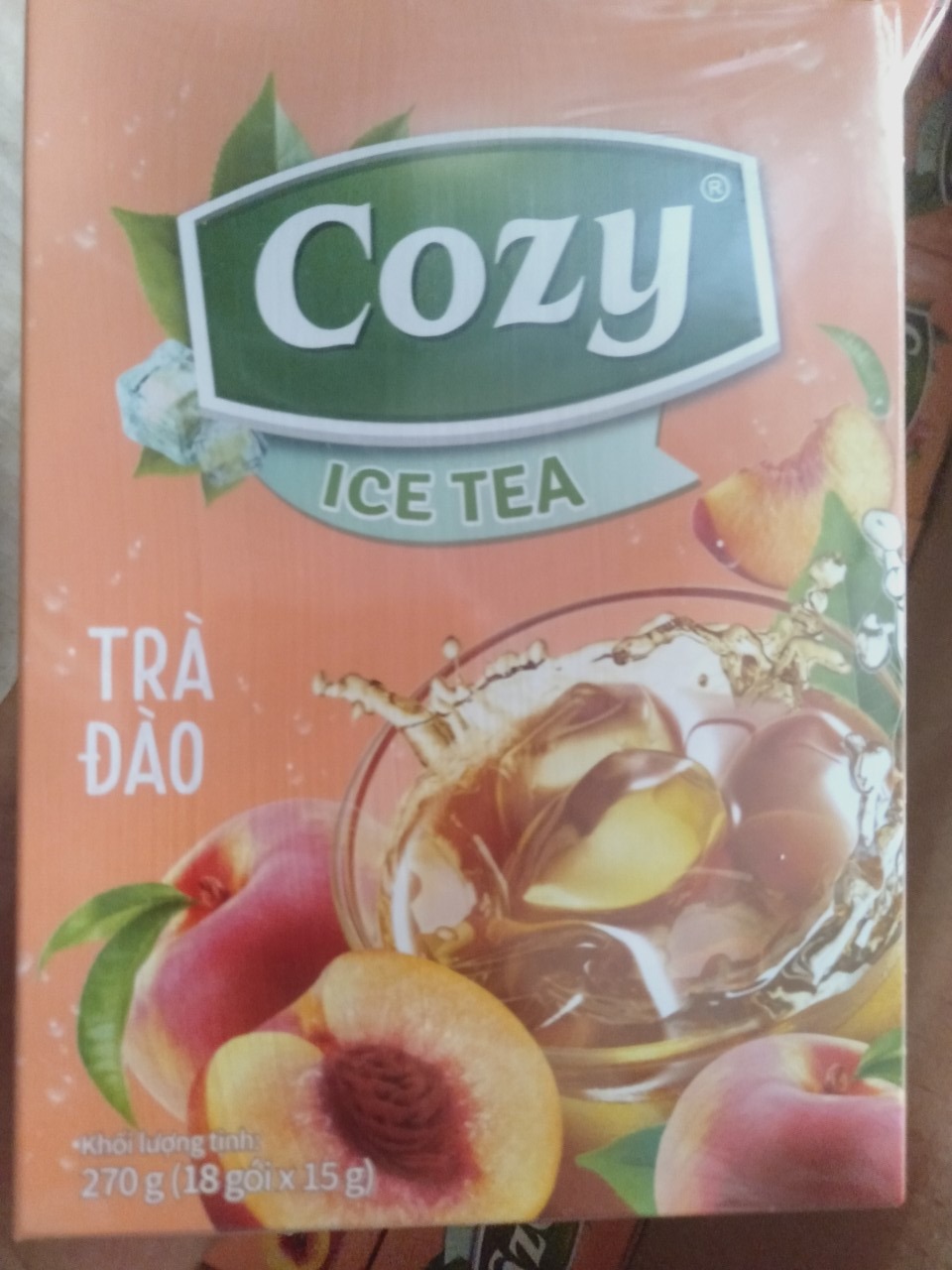 Trà cozy hòa tan Icetea hương đào 270gr