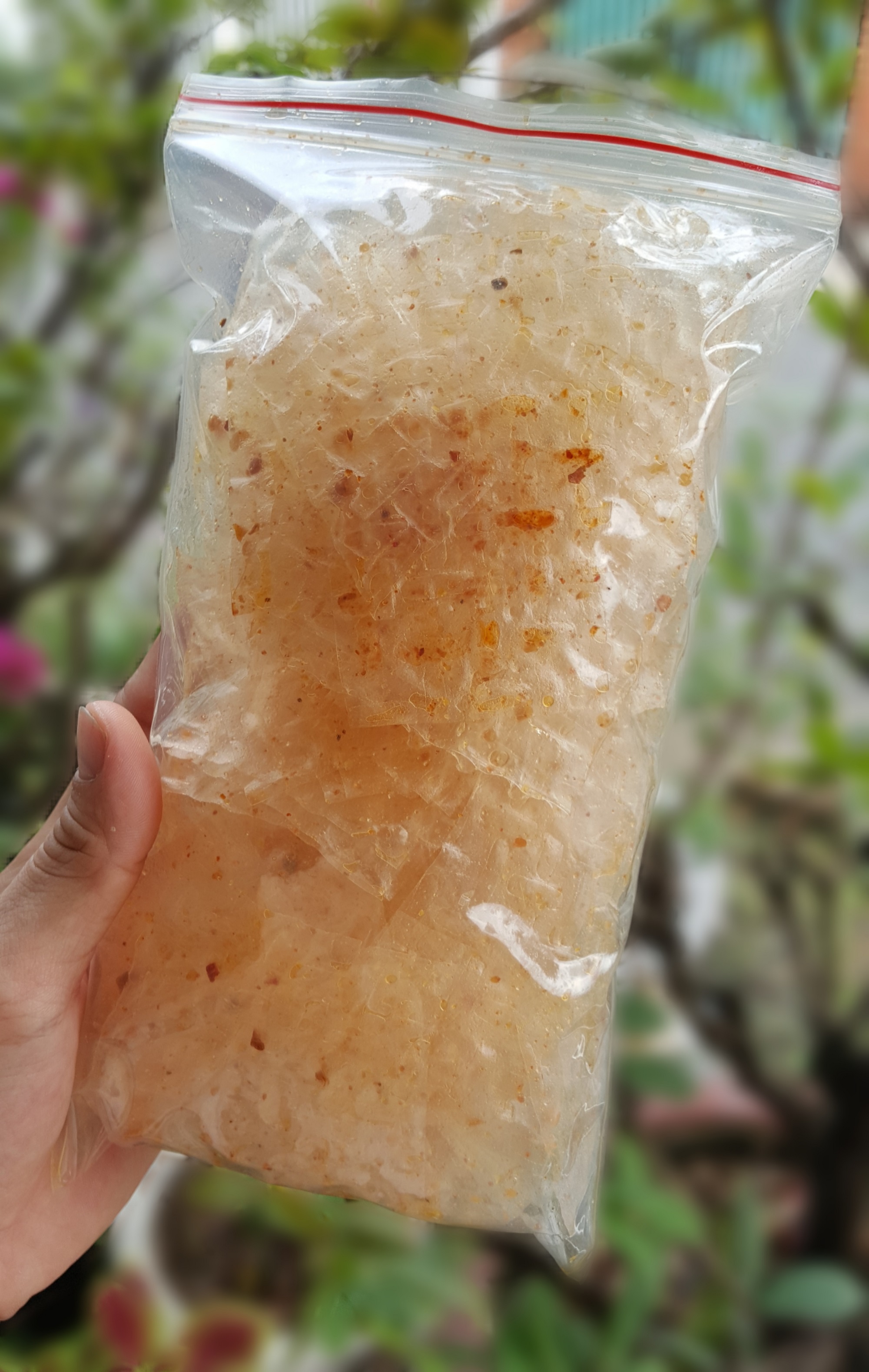 1KG bánh tráng Vuông trộn muối chay +Tỏi Phi Tây Ninh chính gốc