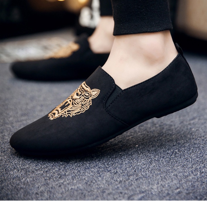 Giày lười  M58 Da lộn - Đế bệt - Cá Tính