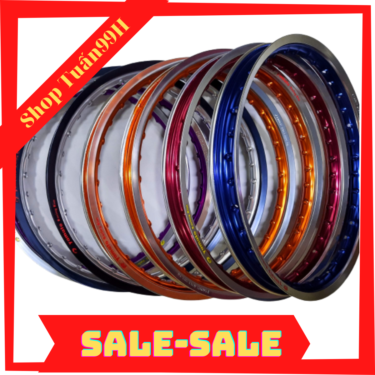 Niềng nhôm Thailand Yamato 2 màu 1.4 x 17