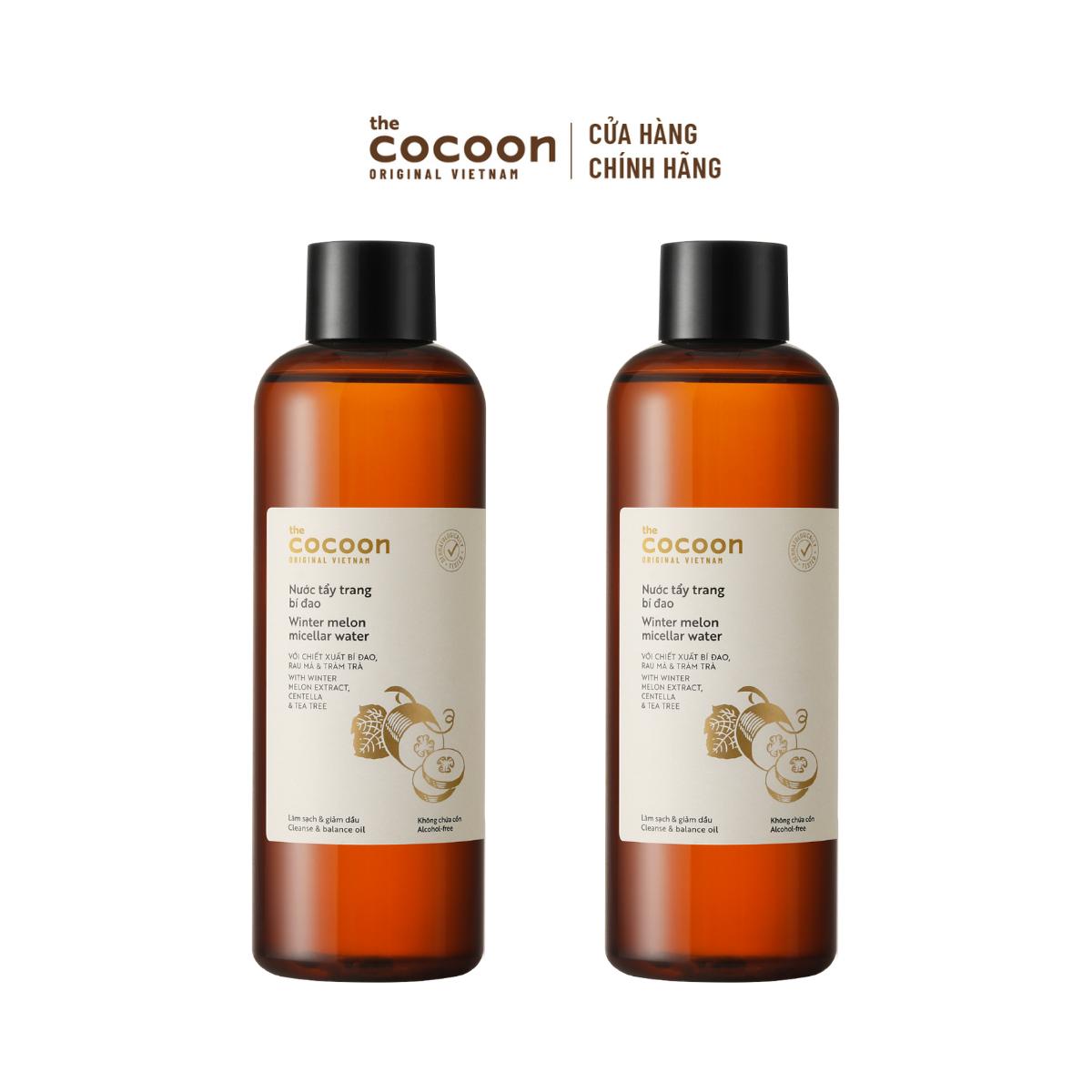 COMBO 2 - Bigsize Nước tẩy trang bí đao 500ml tẩy sạch makeup  giảm dầu 500ml
