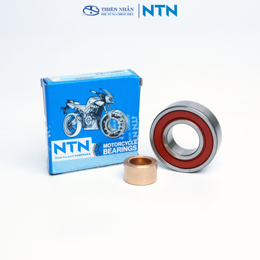 (Vòng Bi) Bạc Đạn NTN 6002LLUC3/2AS & Lõi Đồng MOJO 10x15x8.8 - Nắp Nồi Air Blade, Lead, Vision, SH mode, Vario, PCX, SH (91002-GA7-701, 91002-KVB-901, 91002-KCW-003)
