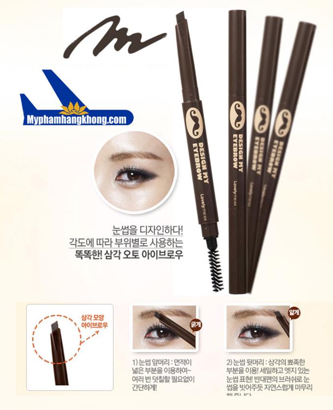 Chì Kẻ mày 2 đầu Lovely Design My Eyebrow The Face Shop