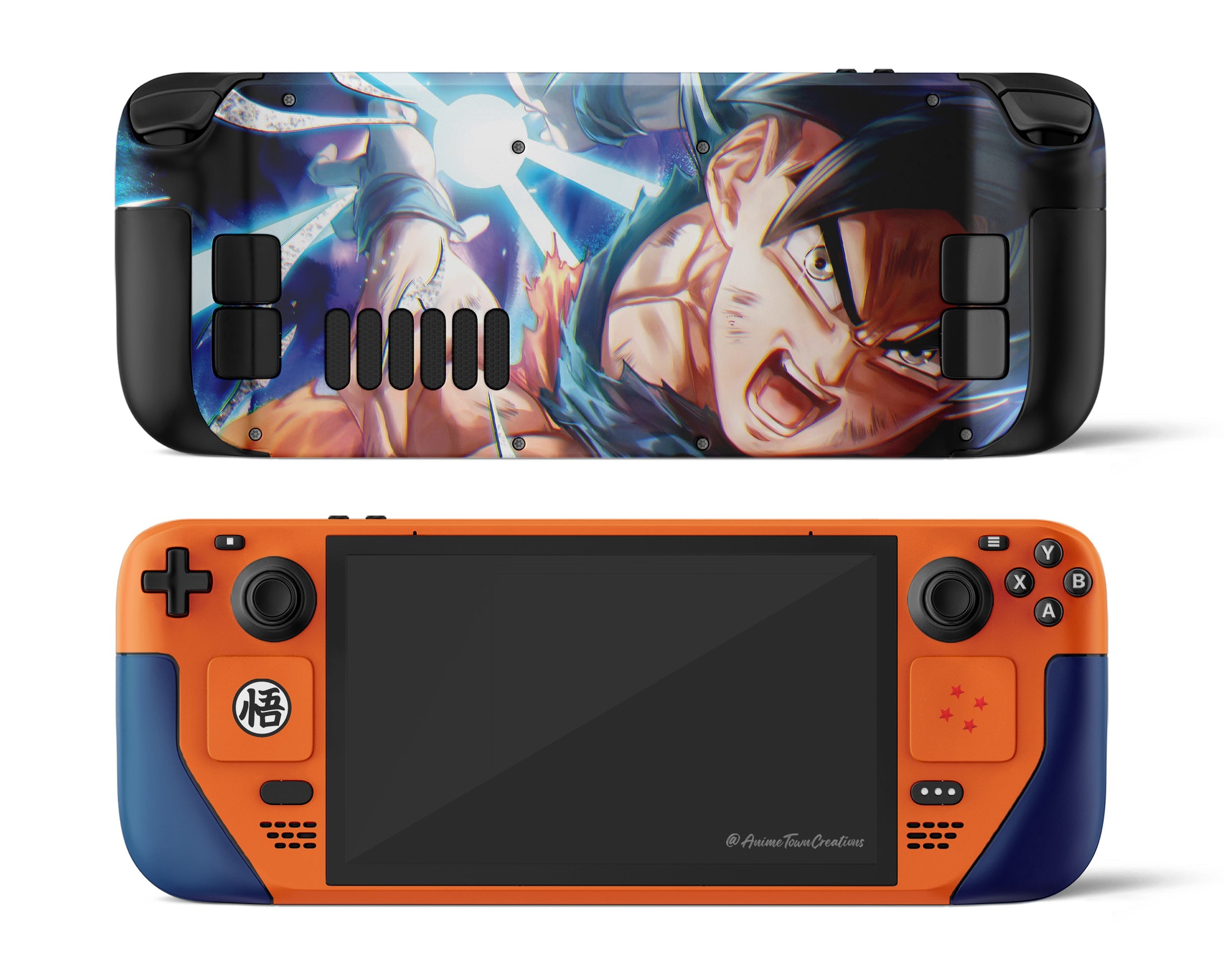 Skin dán Steam Deck mẫu Dragon Ball Goku Kamehameha (Đã cắt sẵn chi tiết, dễ dán)