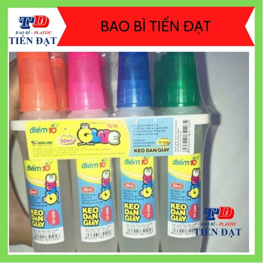 Keo dán giấy thiên long điểm 10 tp-g08- keo hồ nước học sinh; baobitiendat