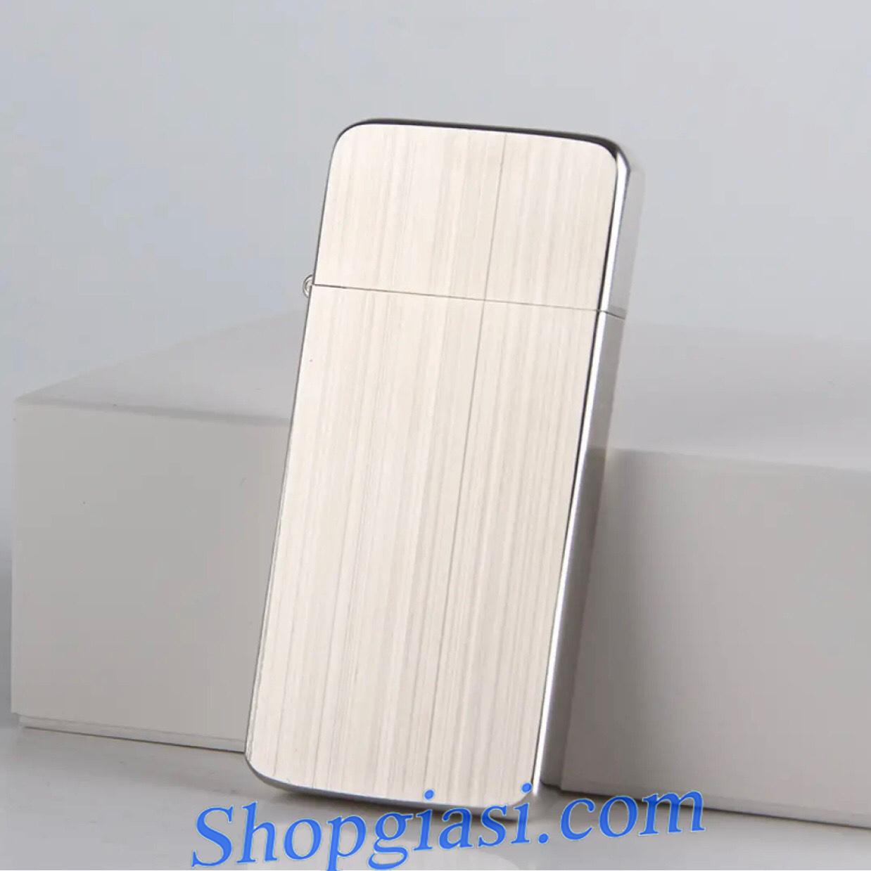 Bật Lửa Kuboy Trắng Phay Xước