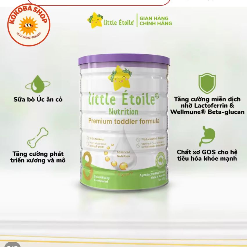 Sữa công thức ngôi sao nhỏ litter estoile 800g 1 2 3 4.