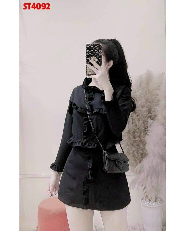 Set bộ nữ thiết kế sang trọng chất liệu đũi cao cấp thời trang suni