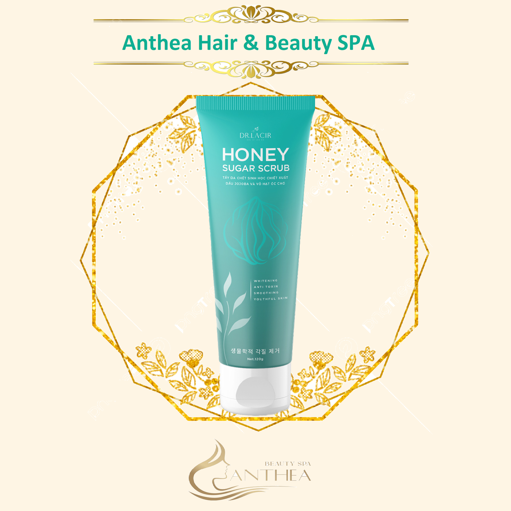 Tẩy da chết sinh học Dr.lacir Honey Sugar Scrub 120g Loại bỏ da chết ngăn ngừa mụn ẩn