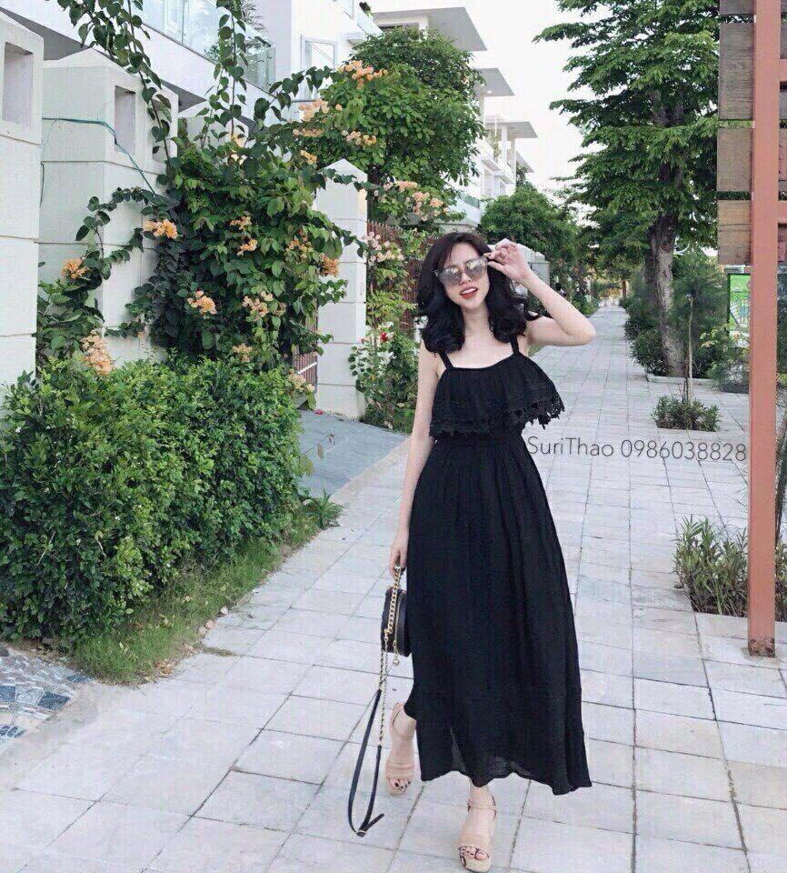 Maxi voan phối ren l-t fashion freesize 40-55kg phù hợp với mọi phong cách.
