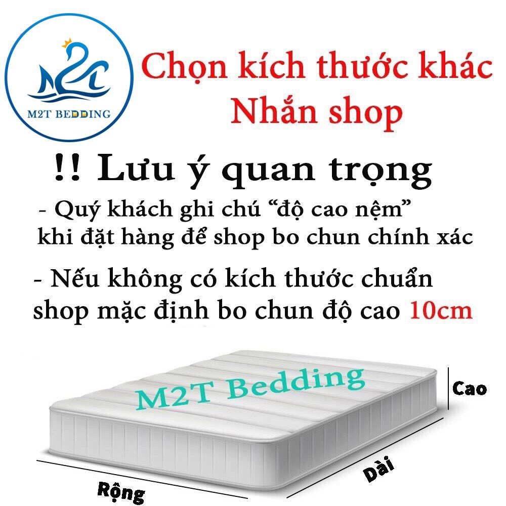 Hot-selling household goods Bộ ga giường và vỏ gối Cotton Tici M2T Bedding ga gối Cotton Hàn Quốc đủ size drap nệm