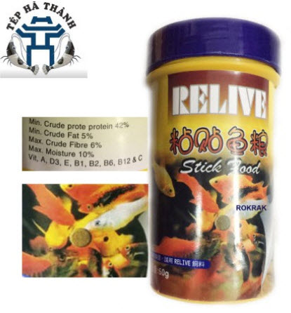 [Hoàn Tiền 10%] Thức Ăn Dán Kính Relive Cho Cá Cảnh (Hộp 100 Viên)